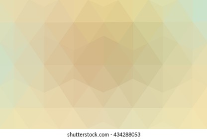 Multicolor green, yellow, orange polygonal illustration, which consist of triangles. Geometric background in Origami style with gradient. Triangular design for your business.