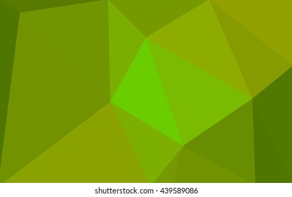 Multicolor green, yellow, orange polygonal illustration, which consist of triangles. Geometric background in Origami style with gradient. Triangular design for your business.