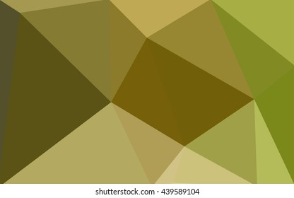 Multicolor green, yellow, orange polygonal illustration, which consist of triangles. Geometric background in Origami style with gradient. Triangular design for your business.