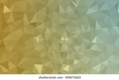 Multicolor green, yellow, orange polygonal illustration, which consist of triangles. Geometric background in Origami style with gradient. Triangular design for your business.