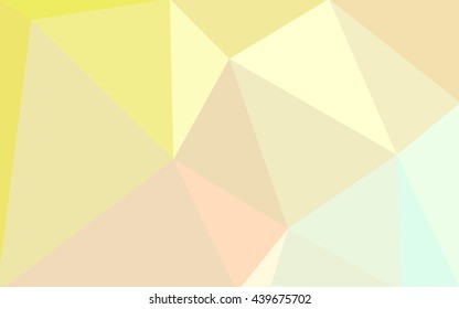 Multicolor green, yellow, orange polygonal illustration, which consist of triangles. Geometric background in Origami style with gradient. Triangular design for your business.