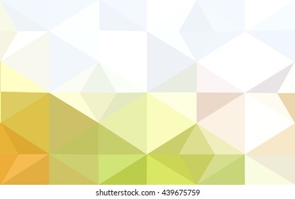 Multicolor green, yellow, orange polygonal illustration, which consist of triangles. Geometric background in Origami style with gradient. Triangular design for your business.
