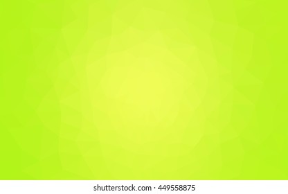 Multicolor green, yellow, orange polygonal illustration, which consist of triangles. Geometric background in Origami style with gradient. Triangular design for your business.