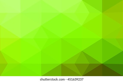 Multicolor green, yellow, orange polygonal illustration, which consist of triangles. Geometric background in Origami style with gradient. Triangular design for your business.