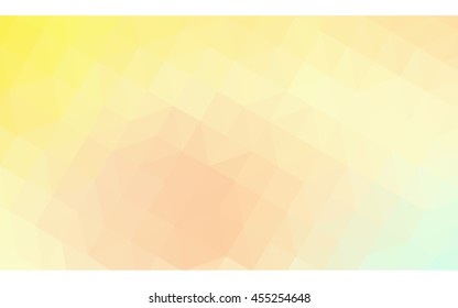Multicolor green, yellow, orange polygonal illustration, which consist of triangles. Geometric background in Origami style with gradient. Triangular design for your business.