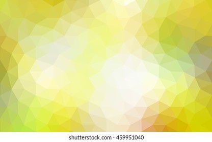 Multicolor green, yellow, orange polygonal illustration, which consist of triangles. Geometric background in Origami style with gradient. Triangular design for your business.
