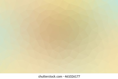 Multicolor green, yellow, orange polygonal illustration, which consist of triangles. Geometric background in Origami style with gradient. Triangular design for your business.