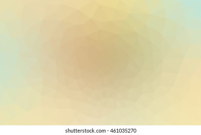 Multicolor green, yellow, orange polygonal illustration, which consist of triangles. Geometric background in Origami style with gradient. Triangular design for your business.