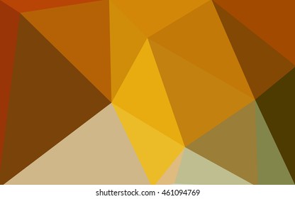Multicolor green, yellow, orange polygonal illustration, which consist of triangles. Geometric background in Origami style with gradient. Triangular design for your business.