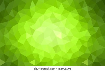 Multicolor green, yellow, orange polygonal illustration, which consist of triangles. Geometric background in Origami style with gradient. Triangular design for your business.