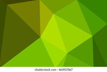 Multicolor green, yellow, orange polygonal illustration, which consist of triangles. Geometric background in Origami style with gradient. Triangular design for your business.