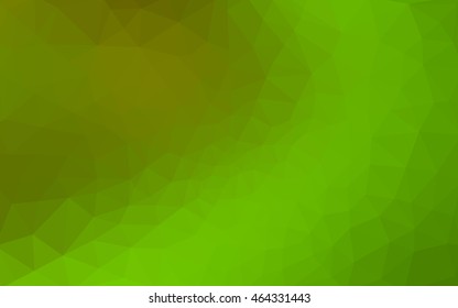 Multicolor green, yellow, orange polygonal illustration, which consist of triangles. Geometric background in Origami style with gradient. Triangular design for your business.