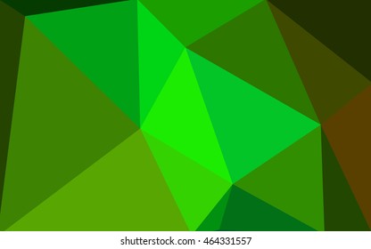 Multicolor green, yellow, orange polygonal illustration, which consist of triangles. Geometric background in Origami style with gradient. Triangular design for your business.