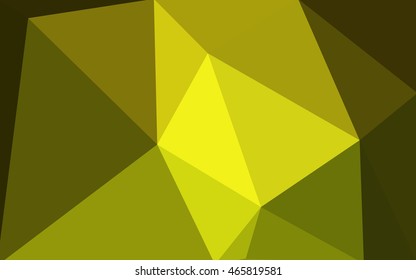 Multicolor green, yellow, orange polygonal illustration, which consist of triangles. Geometric background in Origami style with gradient. Triangular design for your business.