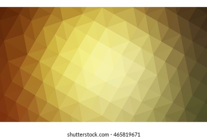 Multicolor green, yellow, orange polygonal illustration, which consist of triangles. Geometric background in Origami style with gradient. Triangular design for your business.