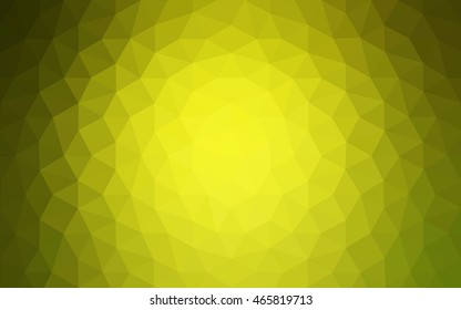 Multicolor green, yellow, orange polygonal illustration, which consist of triangles. Geometric background in Origami style with gradient. Triangular design for your business.