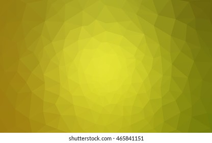 Multicolor green, yellow, orange polygonal illustration, which consist of triangles. Geometric background in Origami style with gradient. Triangular design for your business.