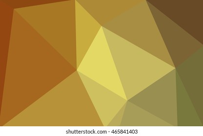 Multicolor green, yellow, orange polygonal illustration, which consist of triangles. Geometric background in Origami style with gradient. Triangular design for your business.