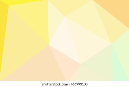 Multicolor green, yellow, orange polygonal illustration, which consist of triangles. Geometric background in Origami style with gradient. Triangular design for your business.