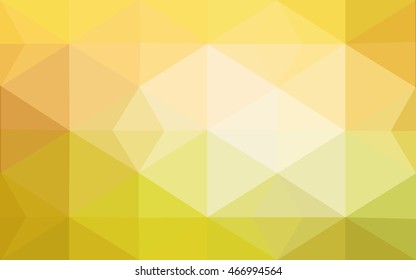 Multicolor green, yellow, orange polygonal illustration, which consist of triangles. Geometric background in Origami style with gradient. Triangular design for your business.