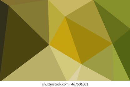 Multicolor green, yellow, orange polygonal illustration, which consist of triangles. Geometric background in Origami style with gradient. Triangular design for your business.