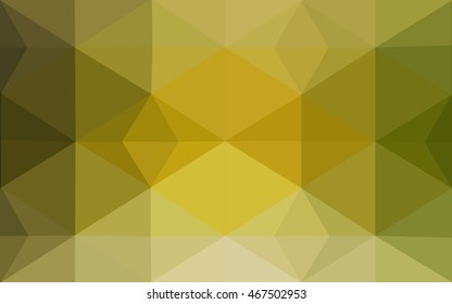 Multicolor green, yellow, orange polygonal illustration, which consist of triangles. Geometric background in Origami style with gradient. Triangular design for your business.