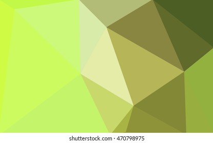 Multicolor green, yellow, orange polygonal illustration, which consist of triangles. Geometric background in Origami style with gradient. Triangular design for your business.