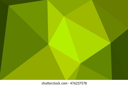 Multicolor green, yellow, orange polygonal illustration, which consist of triangles. Geometric background in Origami style with gradient. Triangular design for your business.