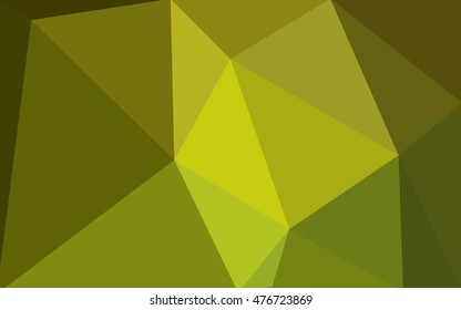 Multicolor green, yellow, orange polygonal illustration, which consist of triangles. Geometric background in Origami style with gradient. Triangular design for your business.