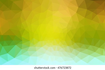 Multicolor green, yellow, orange polygonal illustration, which consist of triangles. Geometric background in Origami style with gradient. Triangular design for your business. Multicolor green, yellow, orange polygonal illustration, which consist of triangles. Geometric background in Origami style with gradient. Triangular design for your business.