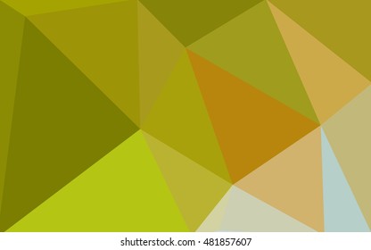 Multicolor green, yellow, orange polygonal illustration, which consist of triangles. Geometric background in Origami style with gradient. Triangular design for your business.