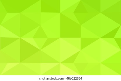 Multicolor green, yellow, orange polygonal illustration, which consist of triangles. Geometric background in Origami style with gradient. Triangular design for your business.