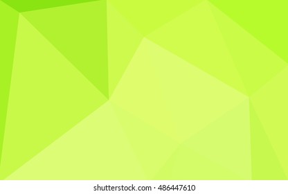 Multicolor green, yellow, orange polygonal illustration, which consist of triangles. Geometric background in Origami style with gradient. Triangular design for your business.