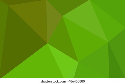 Multicolor green, yellow, orange polygonal illustration, which consist of triangles. Geometric background in Origami style with gradient. Triangular design for your business.