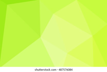 Multicolor green, yellow, orange polygonal illustration, which consist of triangles. Geometric background in Origami style with gradient. Triangular design for your business.
