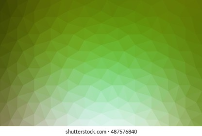 Multicolor green, yellow, orange polygonal illustration, which consist of triangles. Geometric background in Origami style with gradient. Triangular design for your business.