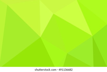 Multicolor green, yellow, orange polygonal illustration, which consist of triangles. Geometric background in Origami style with gradient. Triangular design for your business.