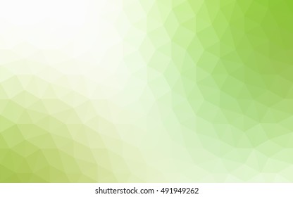 Multicolor green, yellow, orange polygonal illustration, which consist of triangles. Geometric background in Origami style with gradient. Triangular design for your business.