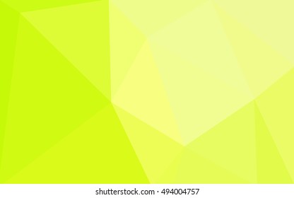 Multicolor green, yellow, orange polygonal illustration, which consist of triangles. Geometric background in Origami style with gradient. Triangular design for your business.