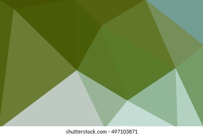 Multicolor green, yellow, orange polygonal illustration, which consist of triangles. Geometric background in Origami style with gradient. Triangular design for your business.