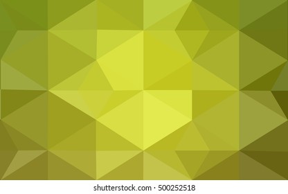 Multicolor green, yellow, orange polygonal illustration, which consist of triangles. Geometric background in Origami style with gradient. Triangular design for your business.