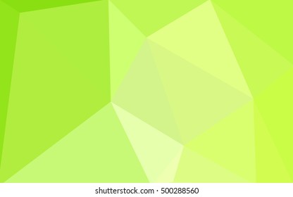Multicolor green, yellow, orange polygonal illustration, which consist of triangles. Geometric background in Origami style with gradient. Triangular design for your business.