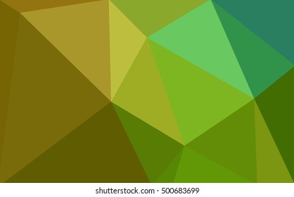 Multicolor green, yellow, orange polygonal illustration, which consist of triangles. Geometric background in Origami style with gradient. Triangular design for your business.