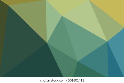 Multicolor green, yellow, orange polygonal illustration, which consist of triangles. Geometric background in Origami style with gradient. Triangular design for your business.