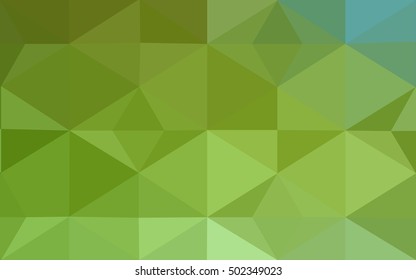 Multicolor green, yellow, orange polygonal illustration, which consist of triangles. Geometric background in Origami style with gradient. Triangular design for your business.