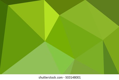 Multicolor green, yellow, orange polygonal illustration, which consist of triangles. Geometric background in Origami style with gradient. Triangular design for your business.