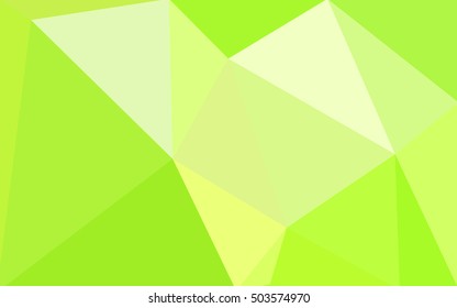 Multicolor green, yellow, orange polygonal illustration, which consist of triangles. Geometric background in Origami style with gradient. Triangular design for your business.