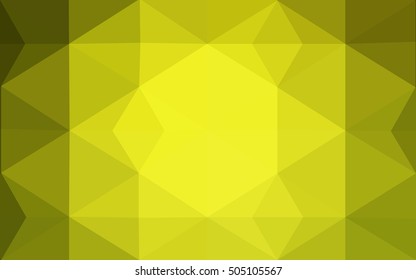 Multicolor green, yellow, orange polygonal illustration, which consist of triangles. Geometric background in Origami style with gradient. Triangular design for your business.
