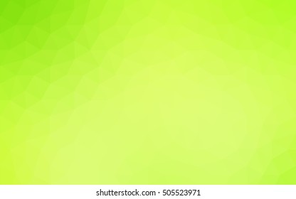 Multicolor green, yellow, orange polygonal illustration, which consist of triangles. Geometric background in Origami style with gradient. Triangular design for your business.