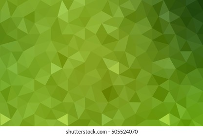 Multicolor green, yellow, orange polygonal illustration, which consist of triangles. Geometric background in Origami style with gradient. Triangular design for your business.